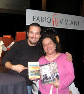 A picture of Fabio and me -- our books in hand!