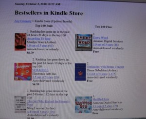 Kindle bestseller 1--website